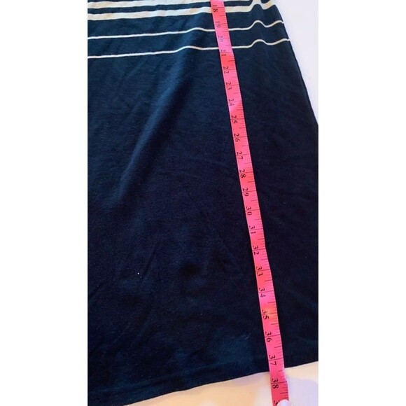 New Striped Tee Shirt Dress Small Stretchy Nautical Travel Vacation Cruise *Note - Picture 6 of 8